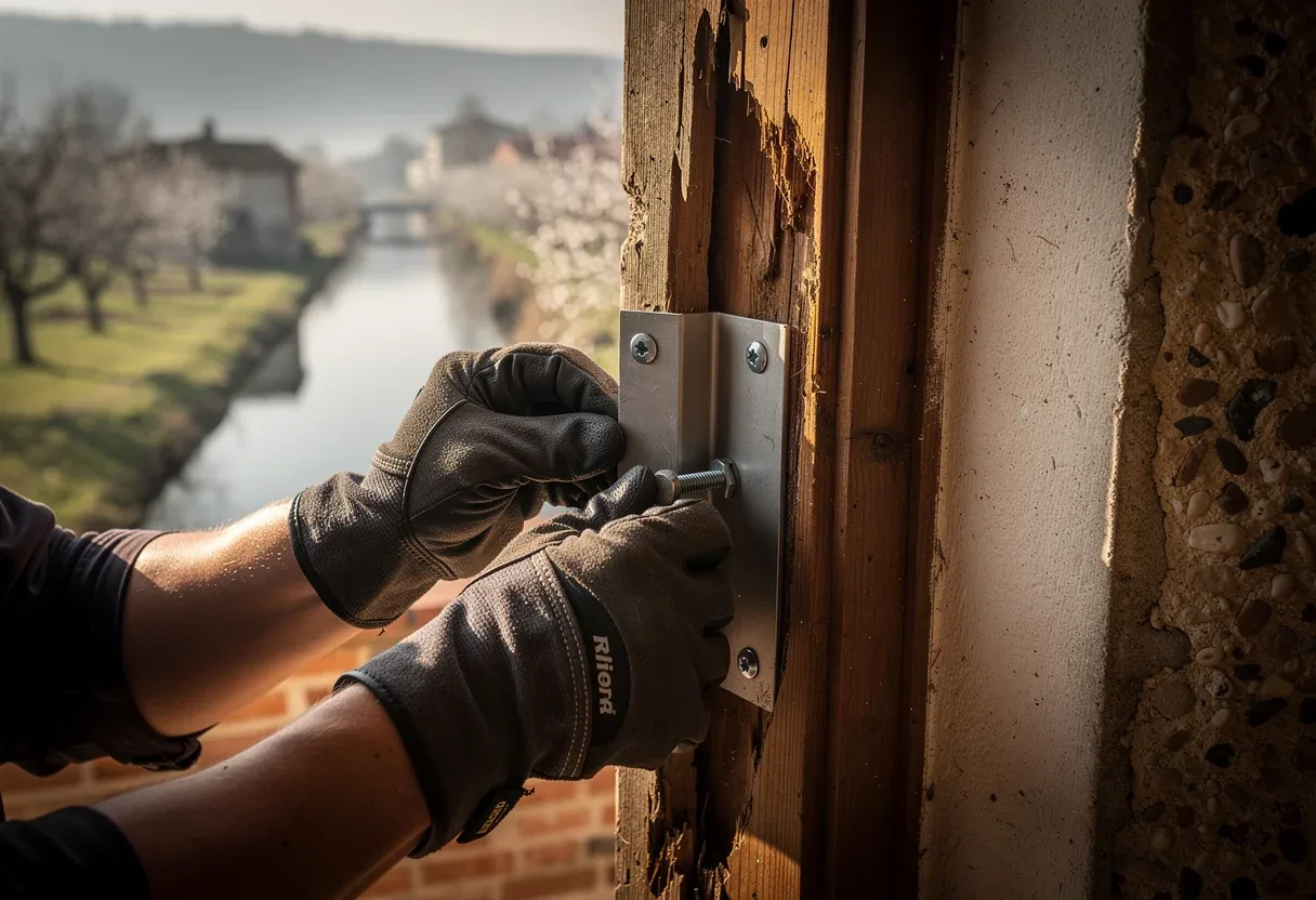 Mise en sécurité d'une porte après effraction à Le Soler