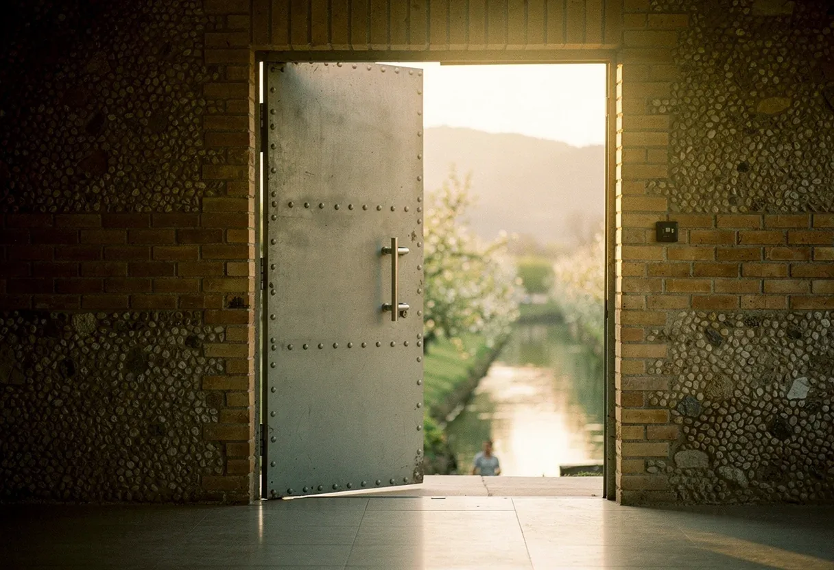 Porte blindée posée dans un immeuble à Le Soler